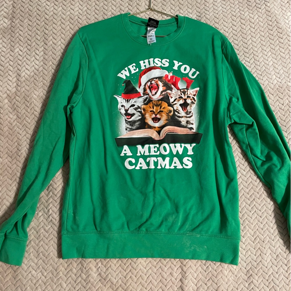Ugly Cat Christmas Sweater